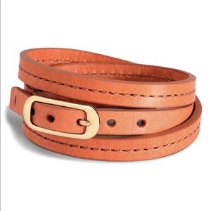 Shinola Leather Wrap Bracelet